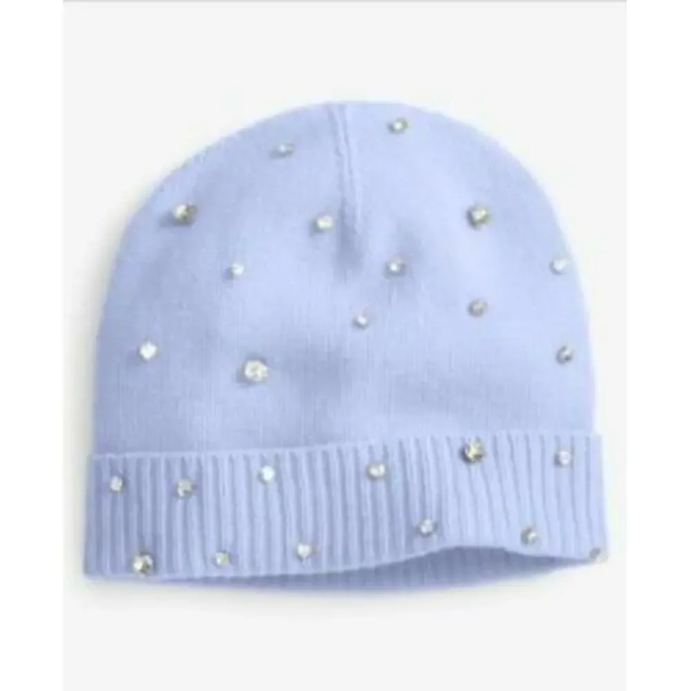 Charter Club Women's Fresh Orchid Cashmere Embellished Cuffed Beanie One Size